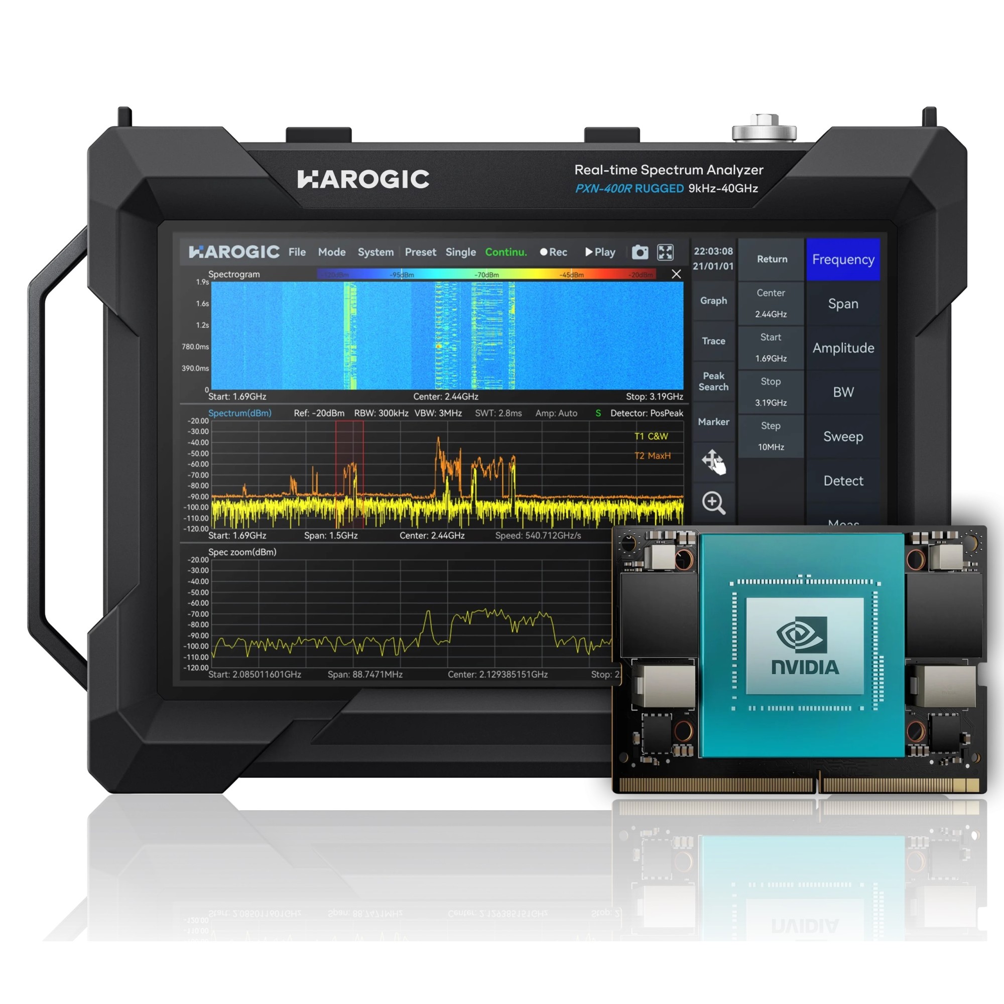 Real-Time Spectrum Analyzer HAROGIC PXE-200R Real-Time Spectrum Analyzer HAROGIC PXE-200R